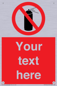 Custom prohibition no aerosol